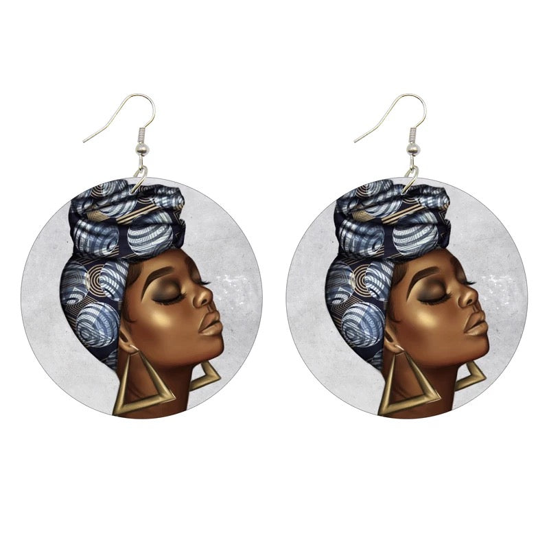 Statement Wooden Earrings