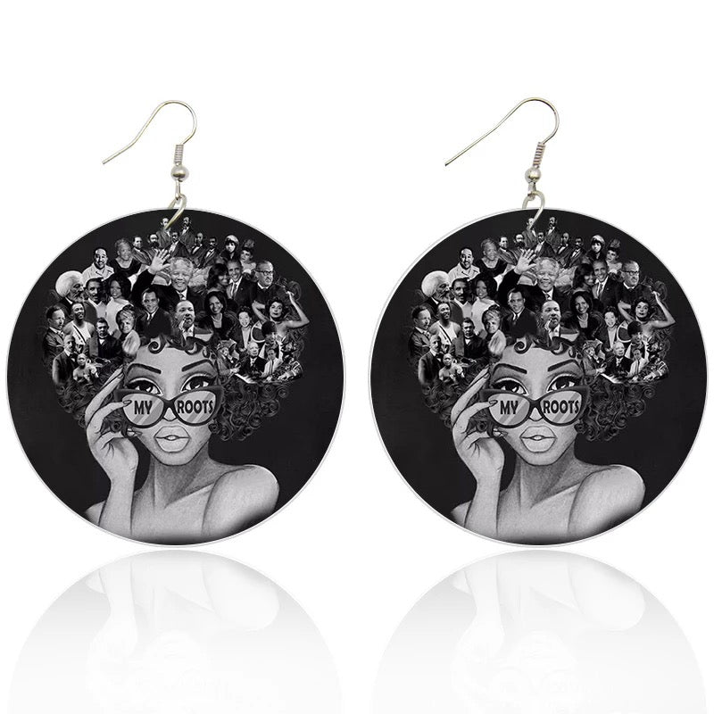 Statement Wooden Earrings