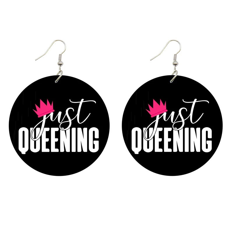 Statement Wooden Earrings