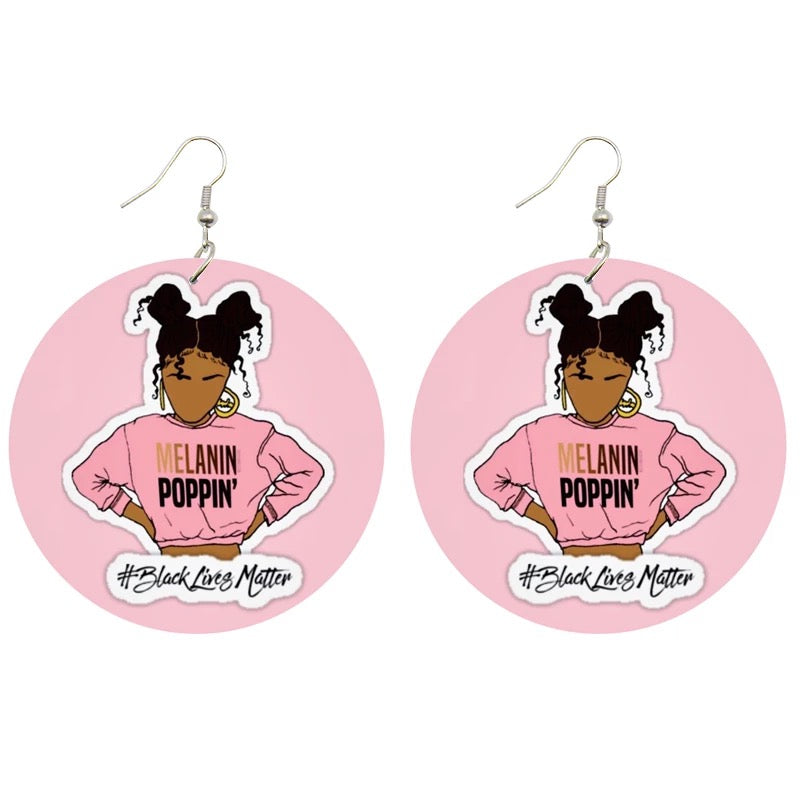 Statement Wooden Earrings