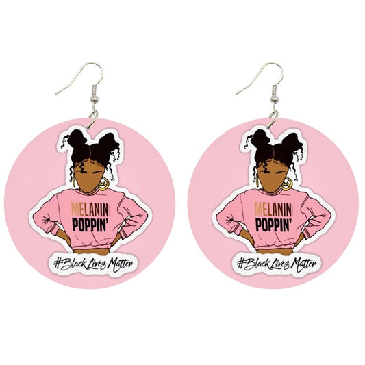 Statement Wooden Earrings