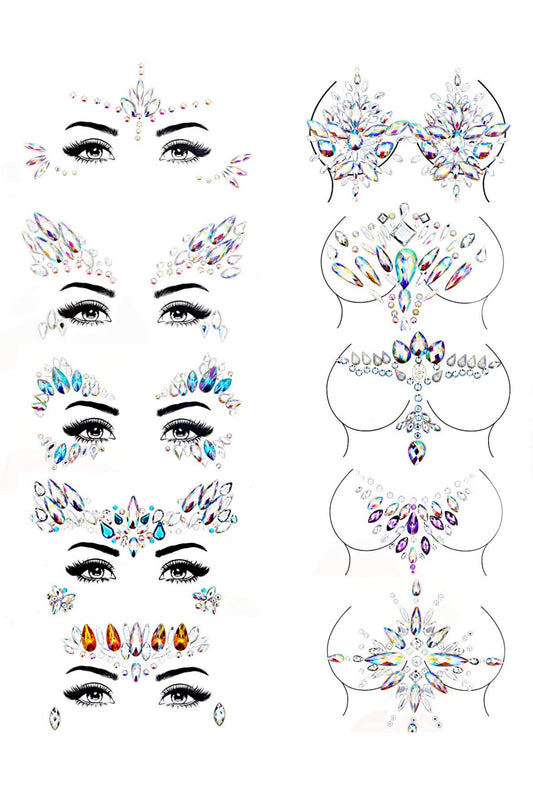 Face Gems Stickers & Body Jewelry